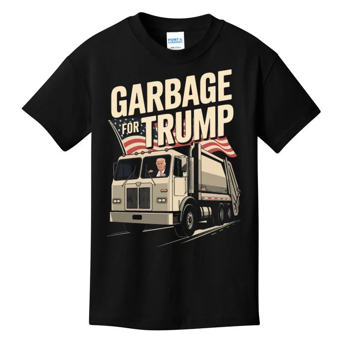 Proud Trump Garbage Supporter Garbage For Trump Garbage Kids T-Shirt