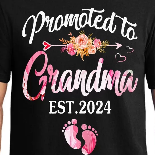 Promoted To Grandma 2024 First Time New Grandma Pregnancy Pajama Set