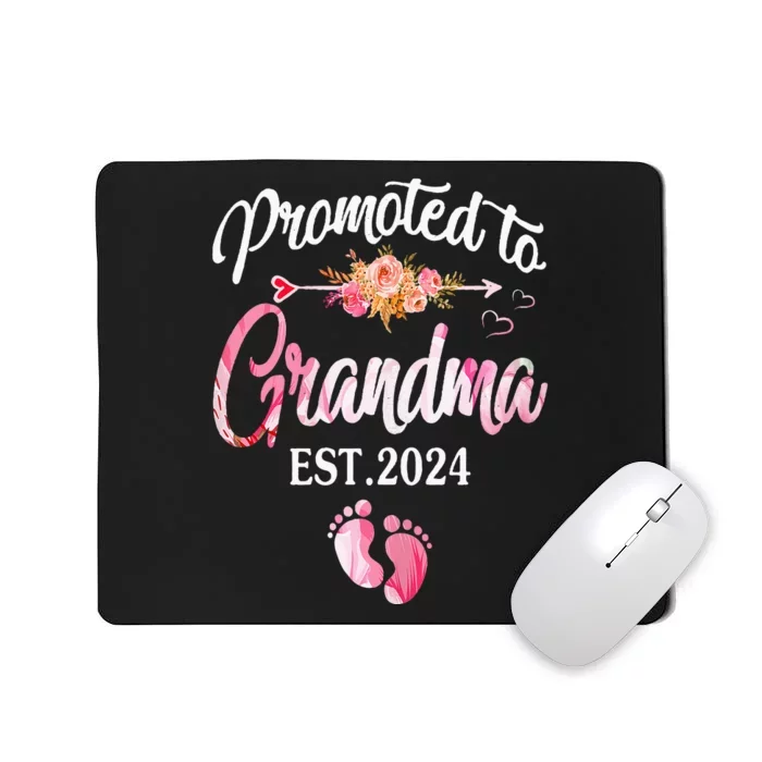 Promoted To Grandma 2024 First Time New Grandma Pregnancy Mousepad