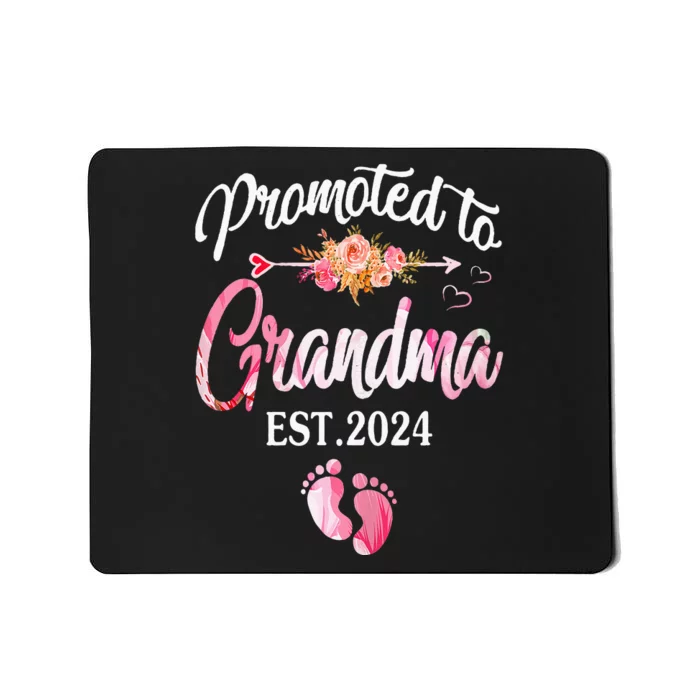 Promoted To Grandma 2024 First Time New Grandma Pregnancy Mousepad