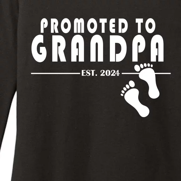 Promoted To Grandpa Established 2024 Womens CVC Long Sleeve Shirt