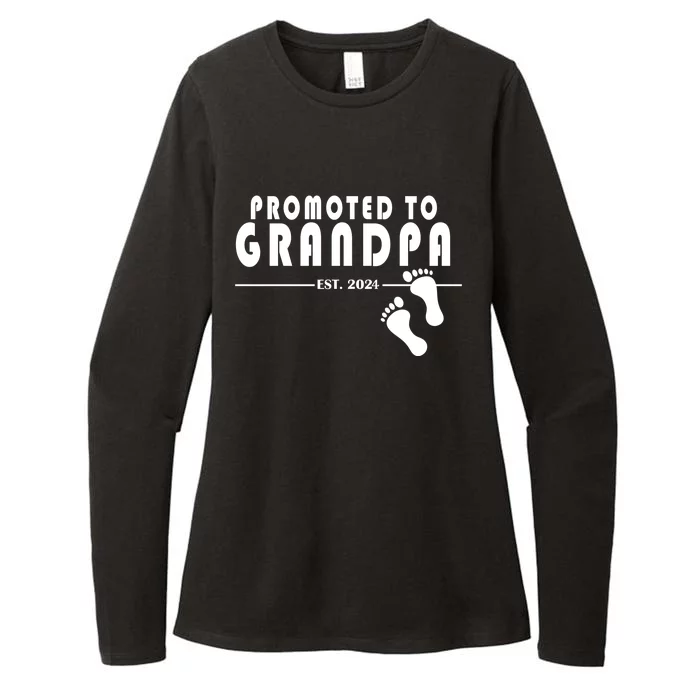 Promoted To Grandpa Established 2024 Womens CVC Long Sleeve Shirt