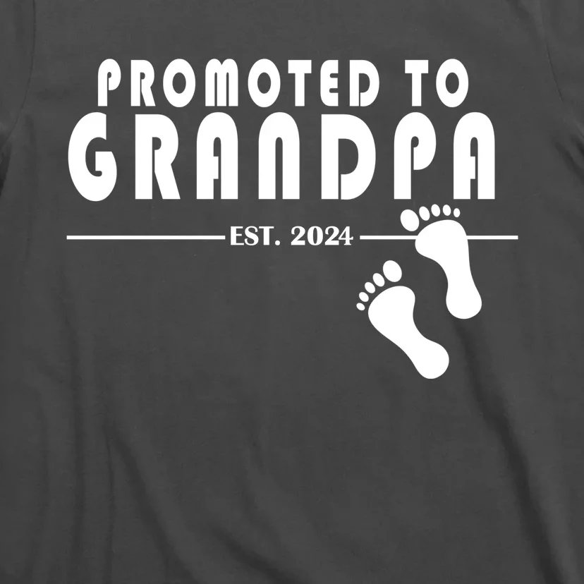 Promoted To Grandpa Established 2024 T-Shirt