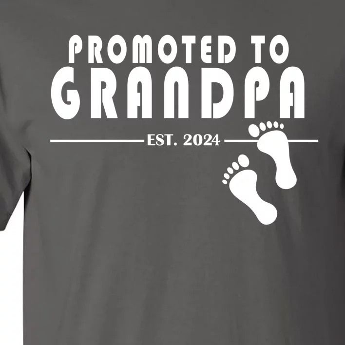 Promoted To Grandpa Established 2024 Tall T-Shirt