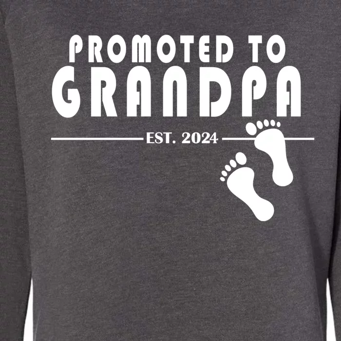 Promoted To Grandpa Established 2024 Womens California Wash Sweatshirt