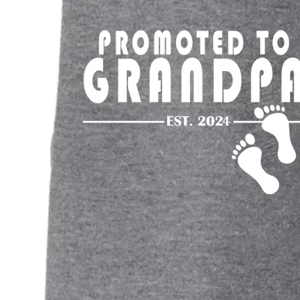 Promoted To Grandpa Established 2024 Doggie 3-End Fleece Hoodie