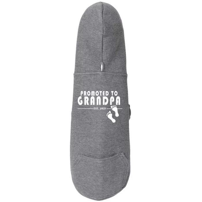 Promoted To Grandpa Established 2024 Doggie 3-End Fleece Hoodie