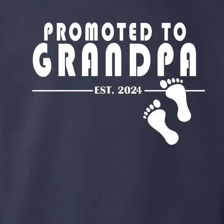 Promoted To Grandpa Established 2024 Toddler Hoodie