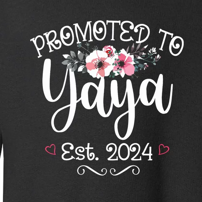 Promoted To Gg Est 2024 Mothers Day Soon To Be Grandma 2024 Toddler Sweatshirt