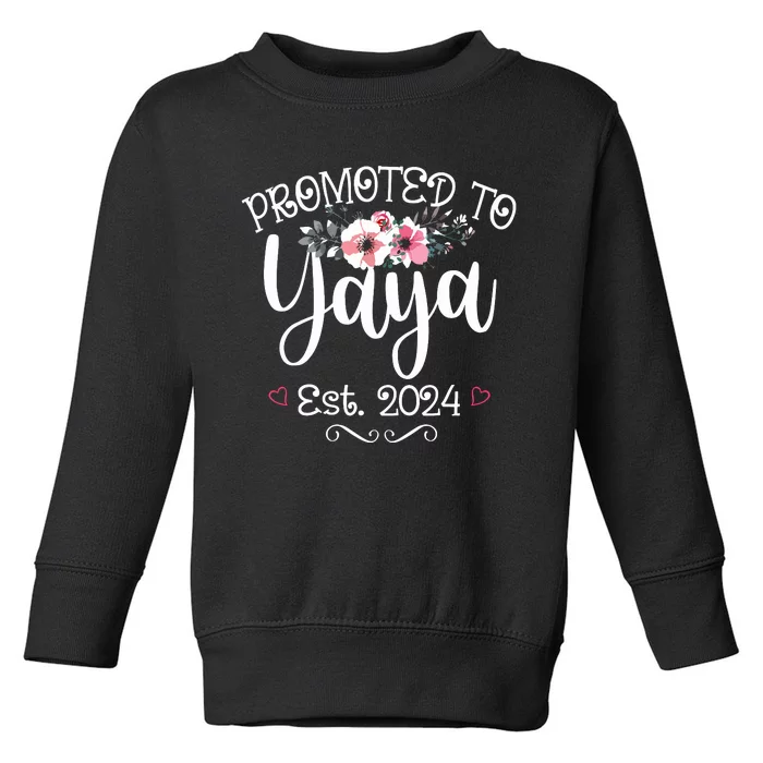 Promoted To Gg Est 2024 Mothers Day Soon To Be Grandma 2024 Toddler Sweatshirt