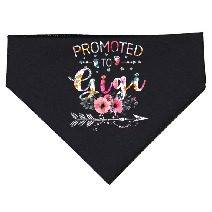 Promoted To Gigi Announcement Funny New Gigi Mothers Day USA-Made Doggie Bandana