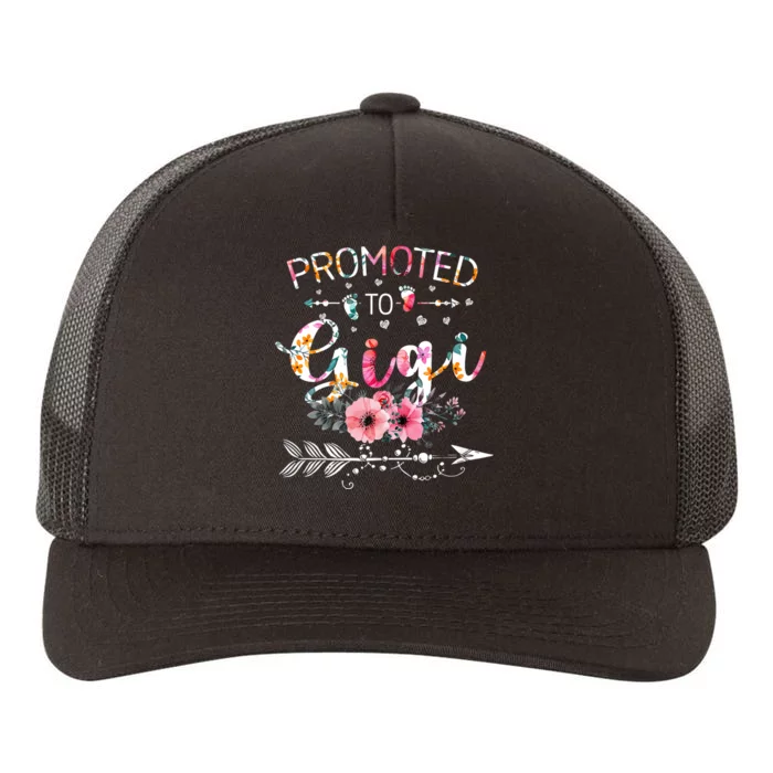 Promoted To Gigi Announcement Funny New Gigi Mothers Day Yupoong Adult 5-Panel Trucker Hat