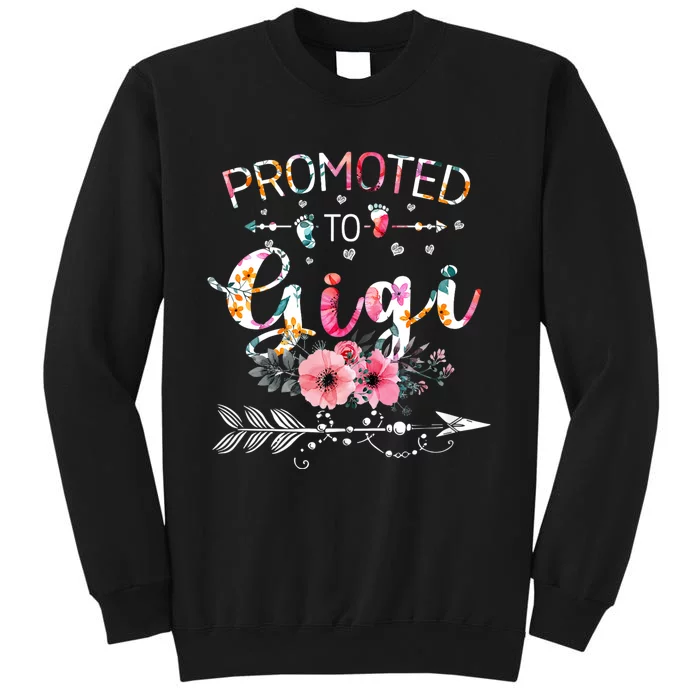 Promoted To Gigi Announcement Funny New Gigi Mothers Day Tall Sweatshirt