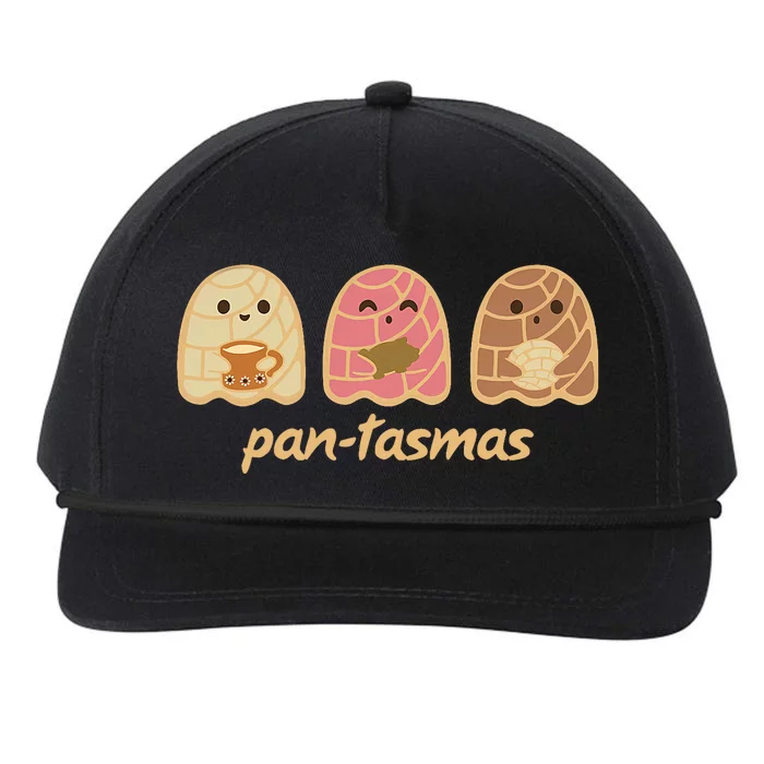 Pan Tasmas Ghost Fall Halloween Concha Cute Pantasmas Ghost Fall Snapback Five-Panel Rope Hat