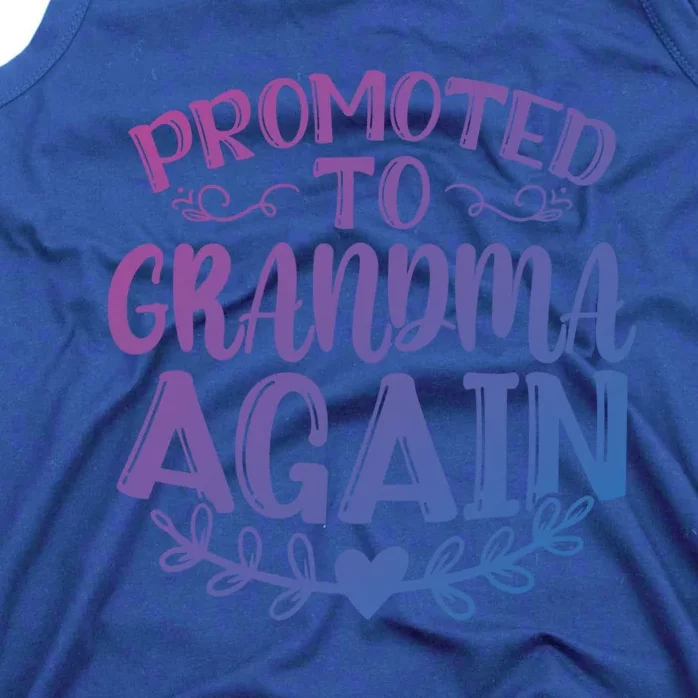 Promoted To Grandma Again Funny Gift Tank Top