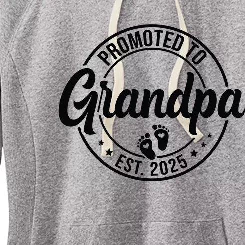 Promoted To Grandpa Est 2025 Women's Fleece Hoodie