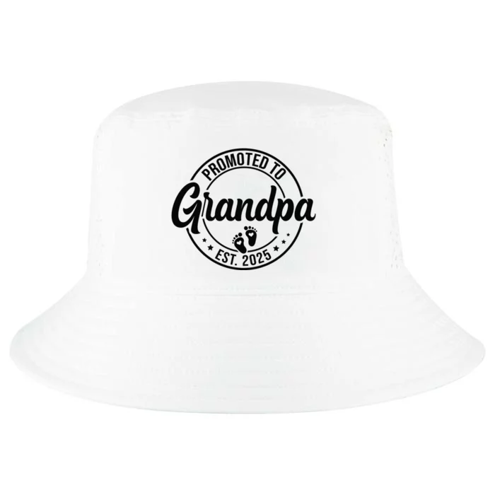 Promoted To Grandpa Est 2025 Cool Comfort Performance Bucket Hat