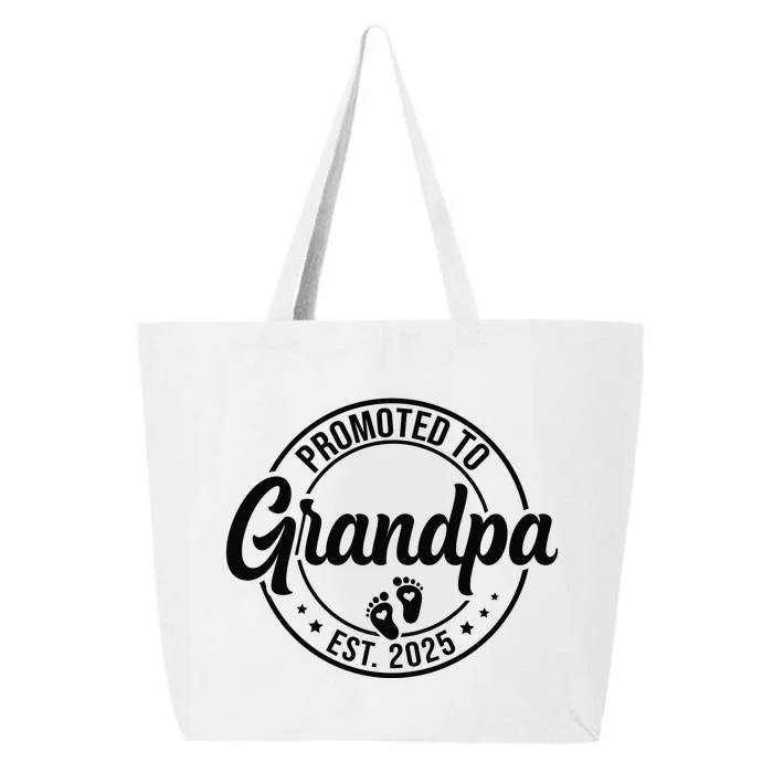 Promoted To Grandpa Est 2025 25L Jumbo Tote