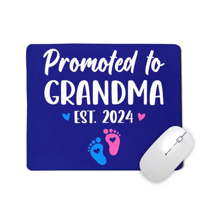 Promoted To Grandma Est 2024 New Grandma Grandmother Mousepad