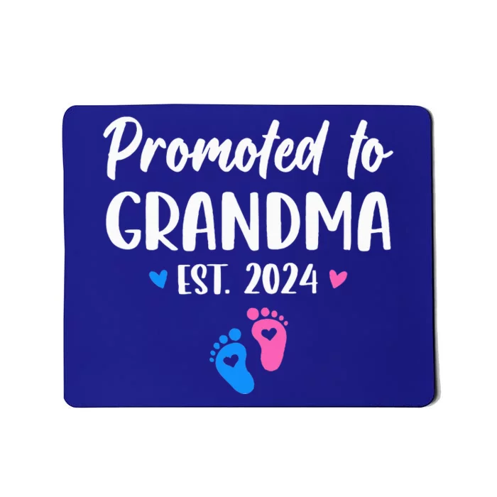 Promoted To Grandma Est 2024 New Grandma Grandmother Mousepad