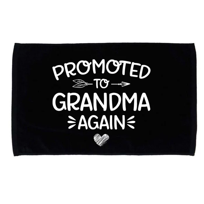 Promoted To Grandma Again New Nana Granny Mothers Day Microfiber Hand Towel