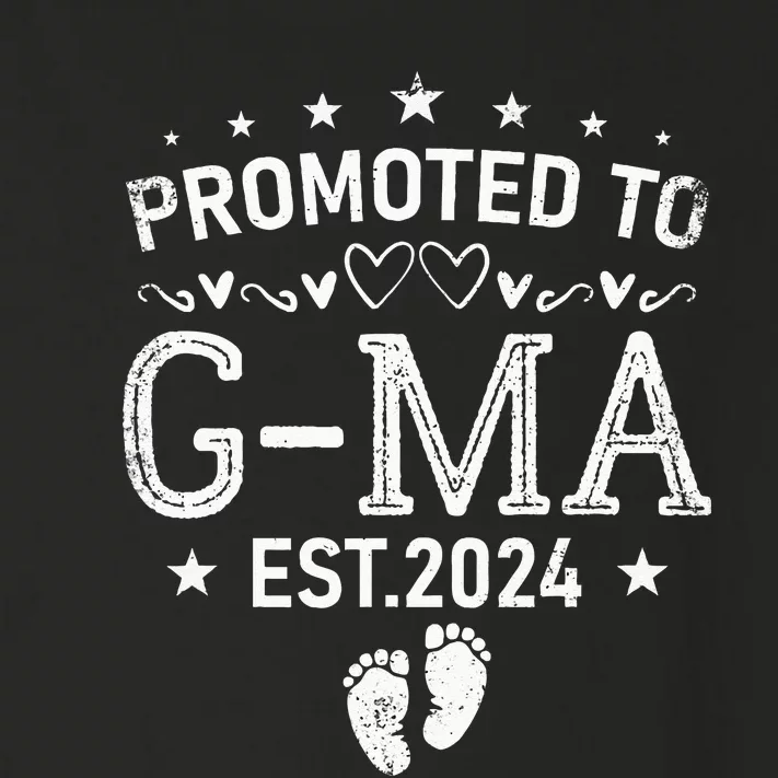 Promoted To G Ma 2024 Cool Family Baby Reveal Matching Toddler Long Sleeve Shirt