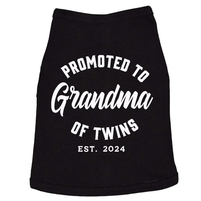 Promoted To Grandma Of Twins 2024 Twins Baby Announcement Doggie Tank