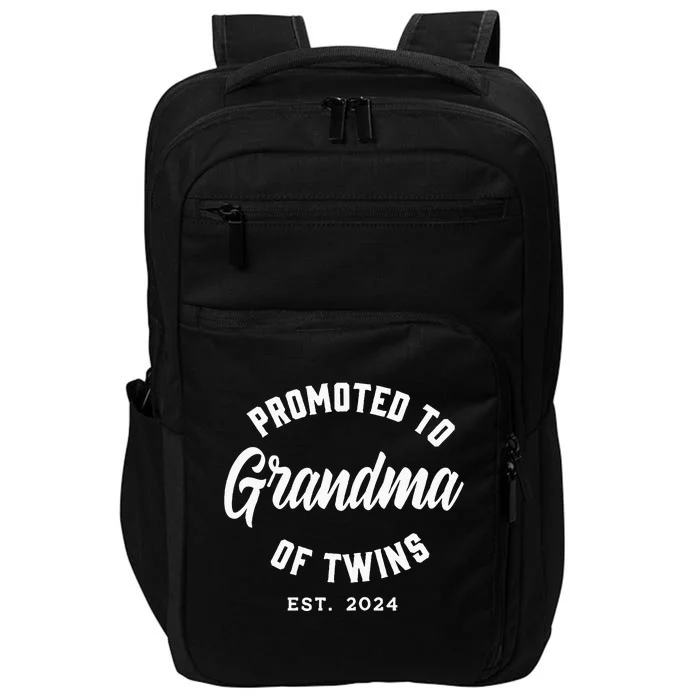 Promoted To Grandma Of Twins 2024 Twins Baby Announcement Impact Tech Backpack