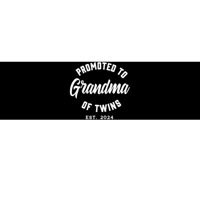 Promoted To Grandma Of Twins 2024 Twins Baby Announcement Bumper Sticker