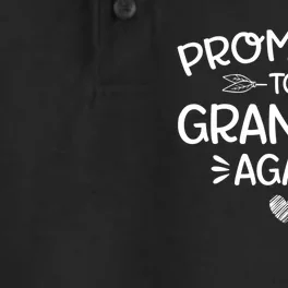 Promoted To Grandma Again New Nana Granny Mothers Day Dry Zone Grid Performance Polo