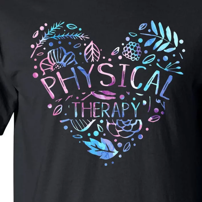 Physical Therapist Gift Heart PT Physical Therapy Tall T-Shirt