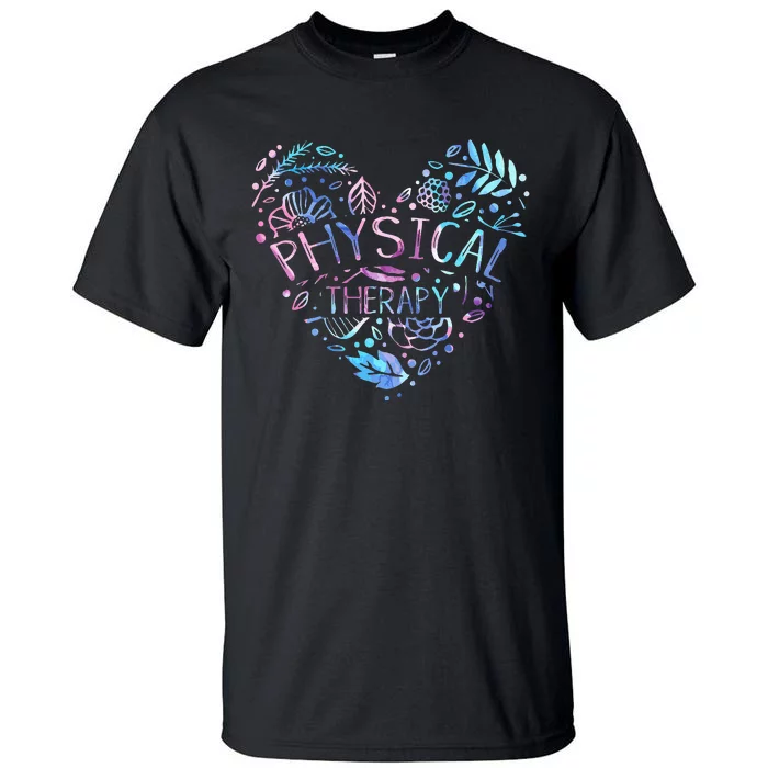 Physical Therapist Gift Heart PT Physical Therapy Tall T-Shirt