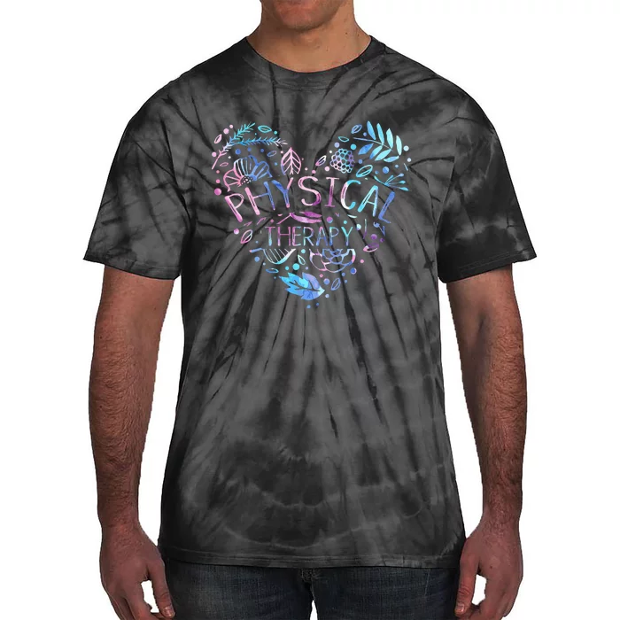 Physical Therapist Gift Heart PT Physical Therapy Tie-Dye T-Shirt