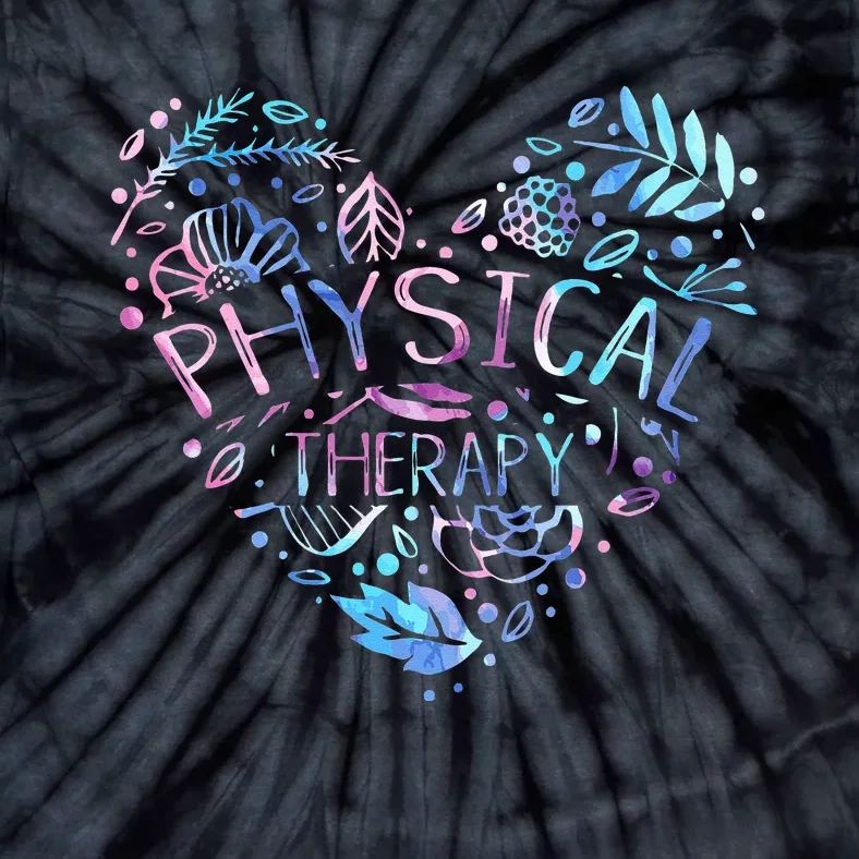 Physical Therapist Gift Heart PT Physical Therapy Tie-Dye T-Shirt