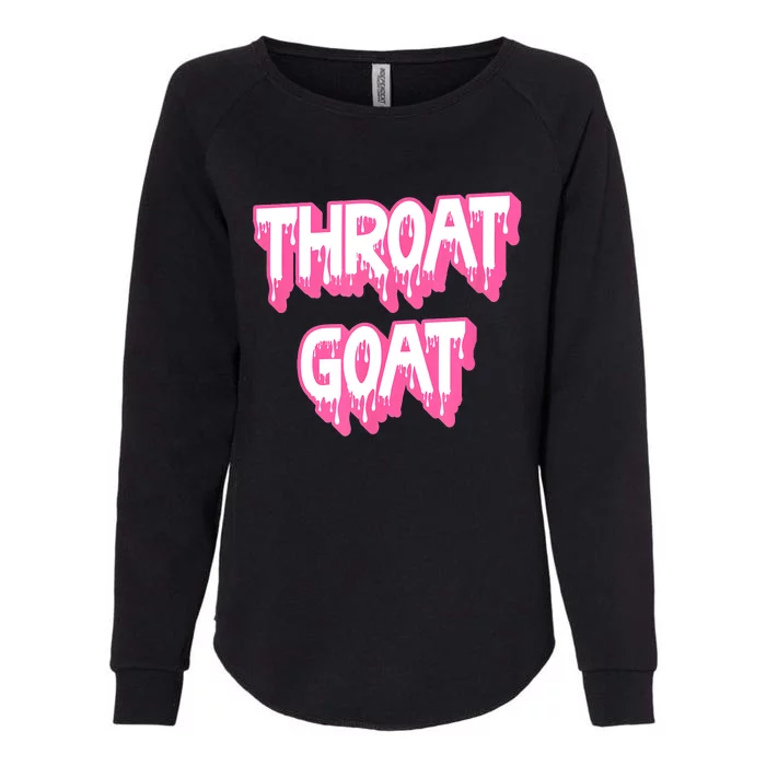 Pink Throat Goat Womens California Wash Sweatshirt