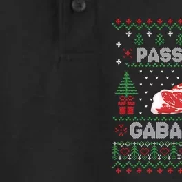 Pass The Gabagool Tacky Ugly Christmas Sweater Dry Zone Grid Performance Polo