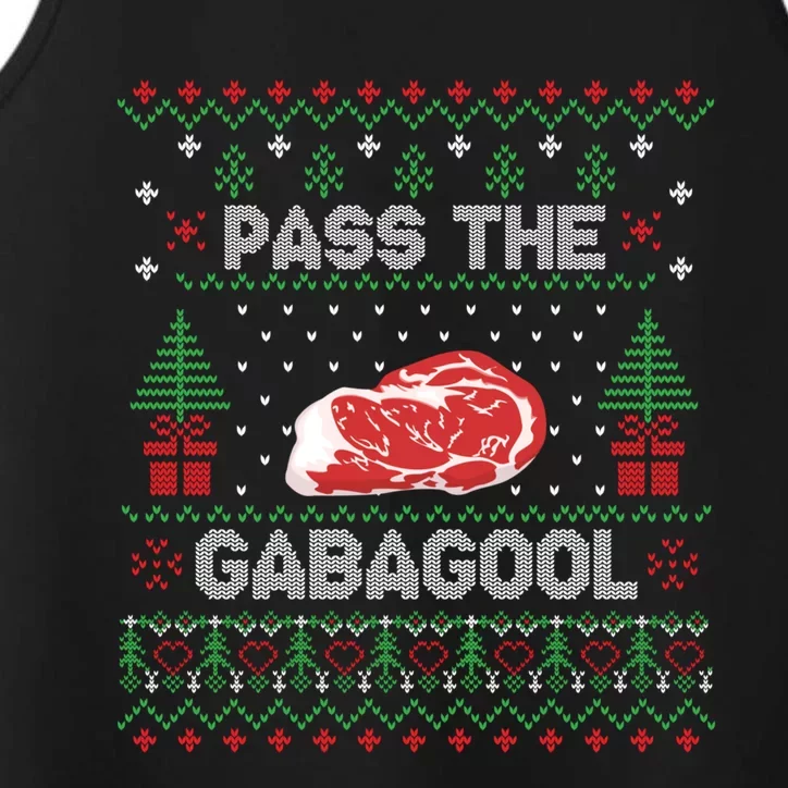 Pass The Gabagool Tacky Ugly Christmas Sweater Performance Tank