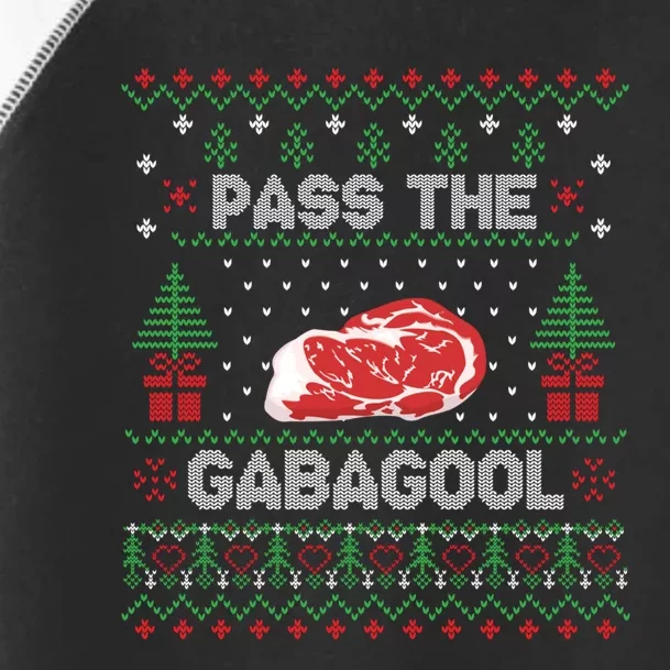 Pass The Gabagool Tacky Ugly Christmas Sweater Toddler Fine Jersey T-Shirt