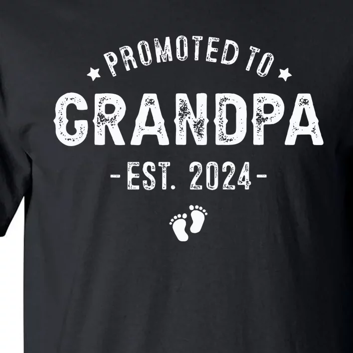 Promoted to Grandpa 2024 Soon to Be First Time Grandfather Tall T-Shirt