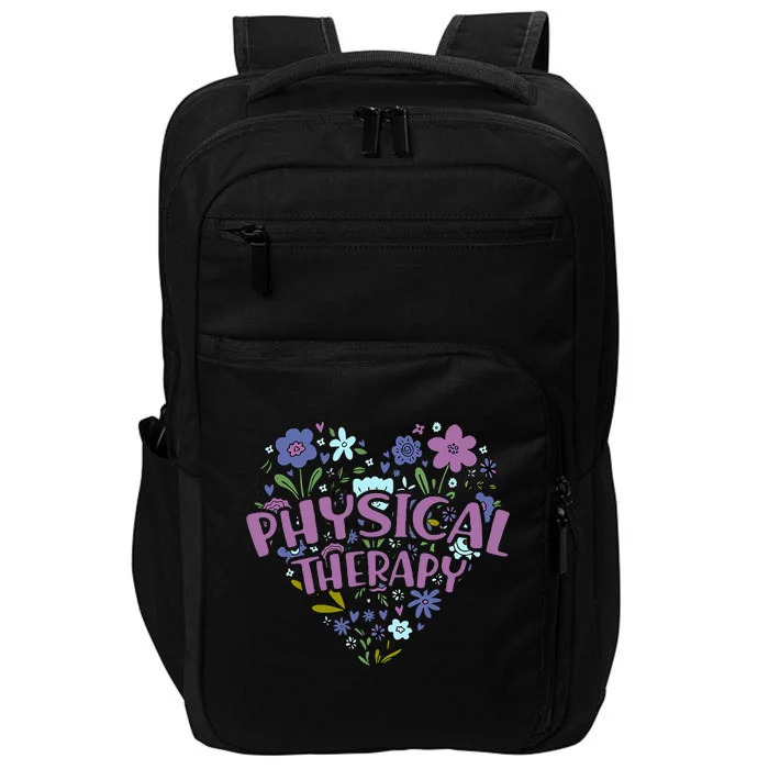 Physical Therapy Gift Love PT Physical Therapist Healthcare Impact Tech Backpack