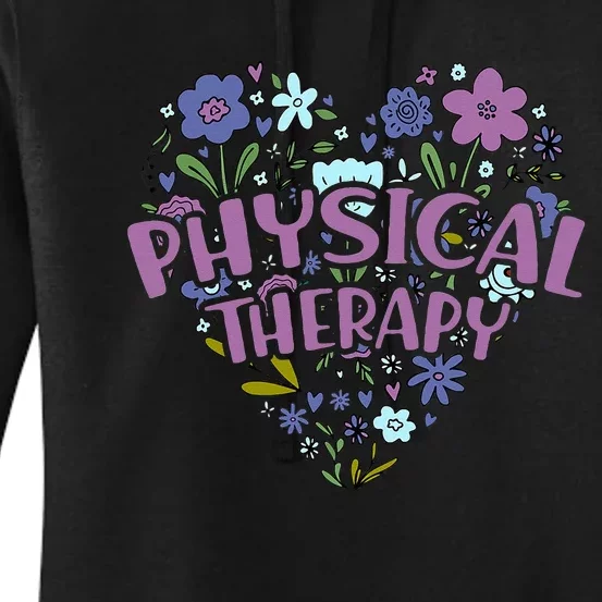 Physical Therapy Gift Love PT Physical Therapist Healthcare Women's Pullover Hoodie