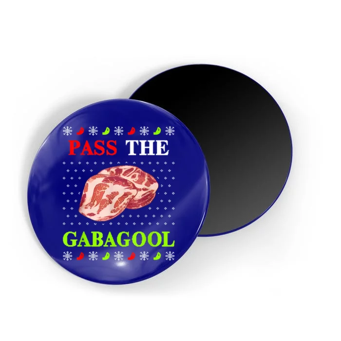 Pass The Gabagool Tacky Ugly Christmas Magnet