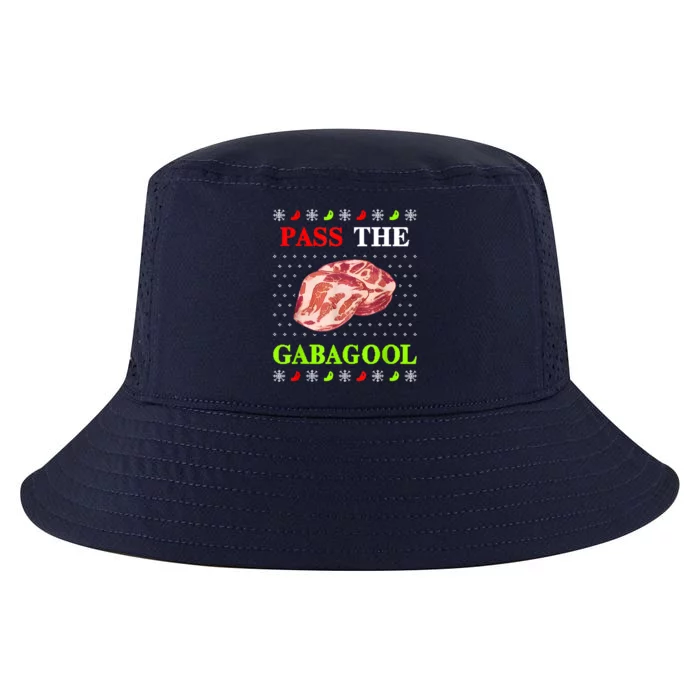 Pass The Gabagool Tacky Ugly Christmas Cool Comfort Performance Bucket Hat