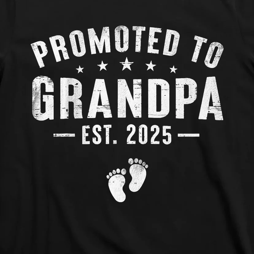 Promoted To Grandpa 2025 Soon To Be Grandfather New Grandpa T-Shirt