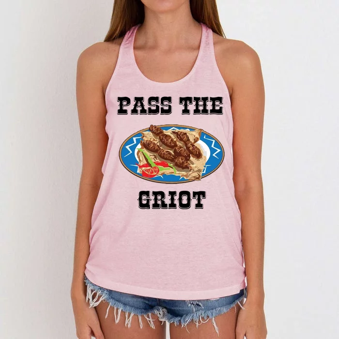 Pass The Griot Pikliz Haiti Thanks Giving Haitian Women's Knotted Racerback Tank