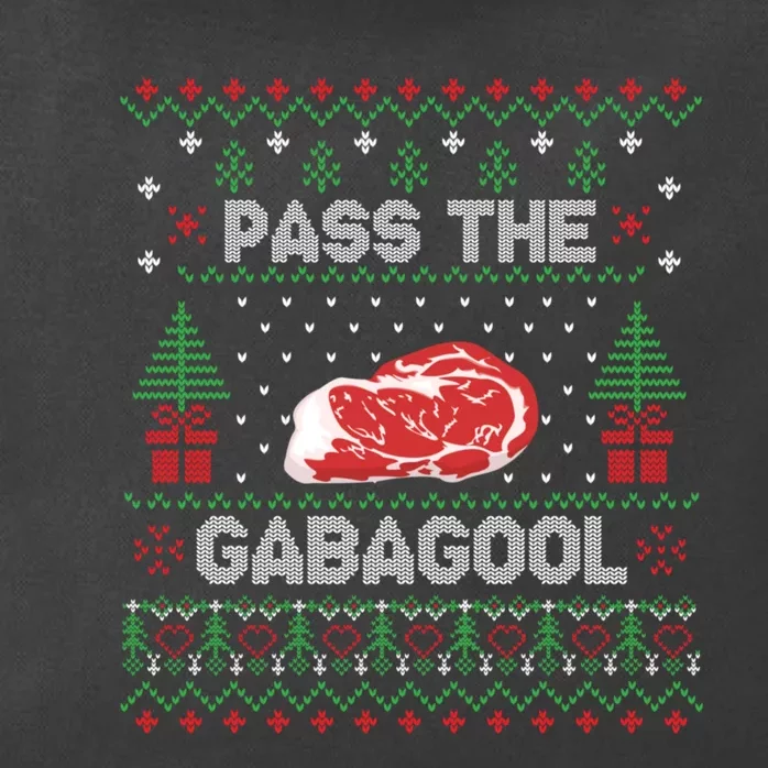 Pass the Gabagool Tacky Ugly Christmas Sweater Zip Tote Bag