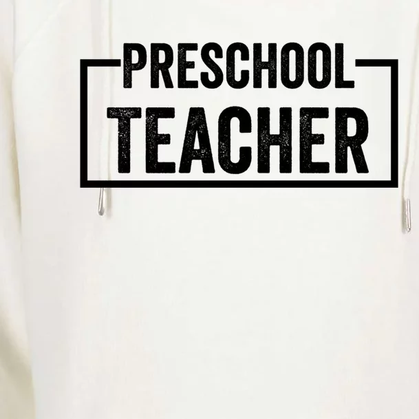 Preschool Teacher Gift Womens Funnel Neck Pullover Hood