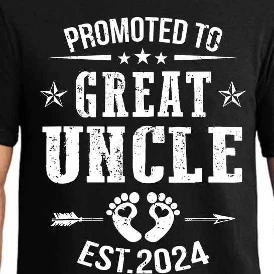 Promoted To Great Uncle Est 2024 Soon To Be Uncle Pajama Set