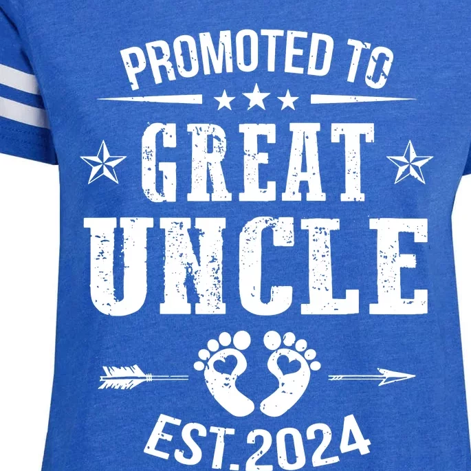 Promoted To Great Uncle Est 2024 Soon To Be Uncle Enza Ladies Jersey Football T-Shirt