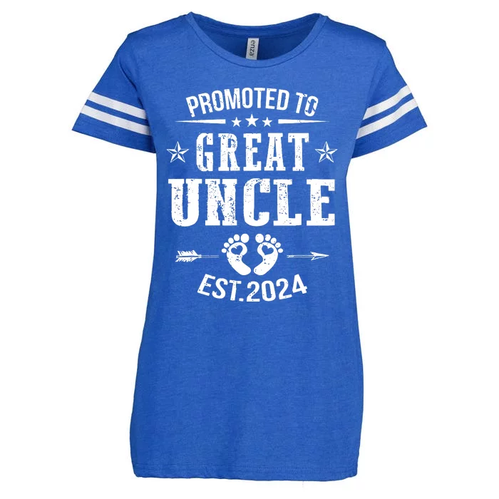 Promoted To Great Uncle Est 2024 Soon To Be Uncle Enza Ladies Jersey Football T-Shirt